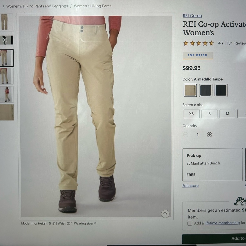 REI CO-op activator 3.0 pants women’s